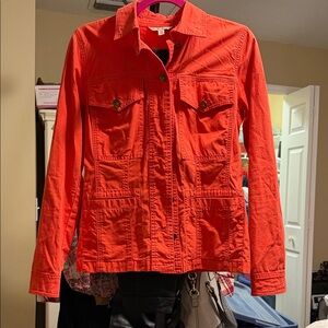 CAbi Women's Bright Red Utility Jacket